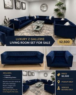 LUXURY Z GALLERIE LIVING ROOM SET FOR SALE
