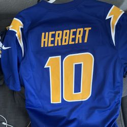 Justin Herbert Royal Blue Large Game Day Chargers Jersey