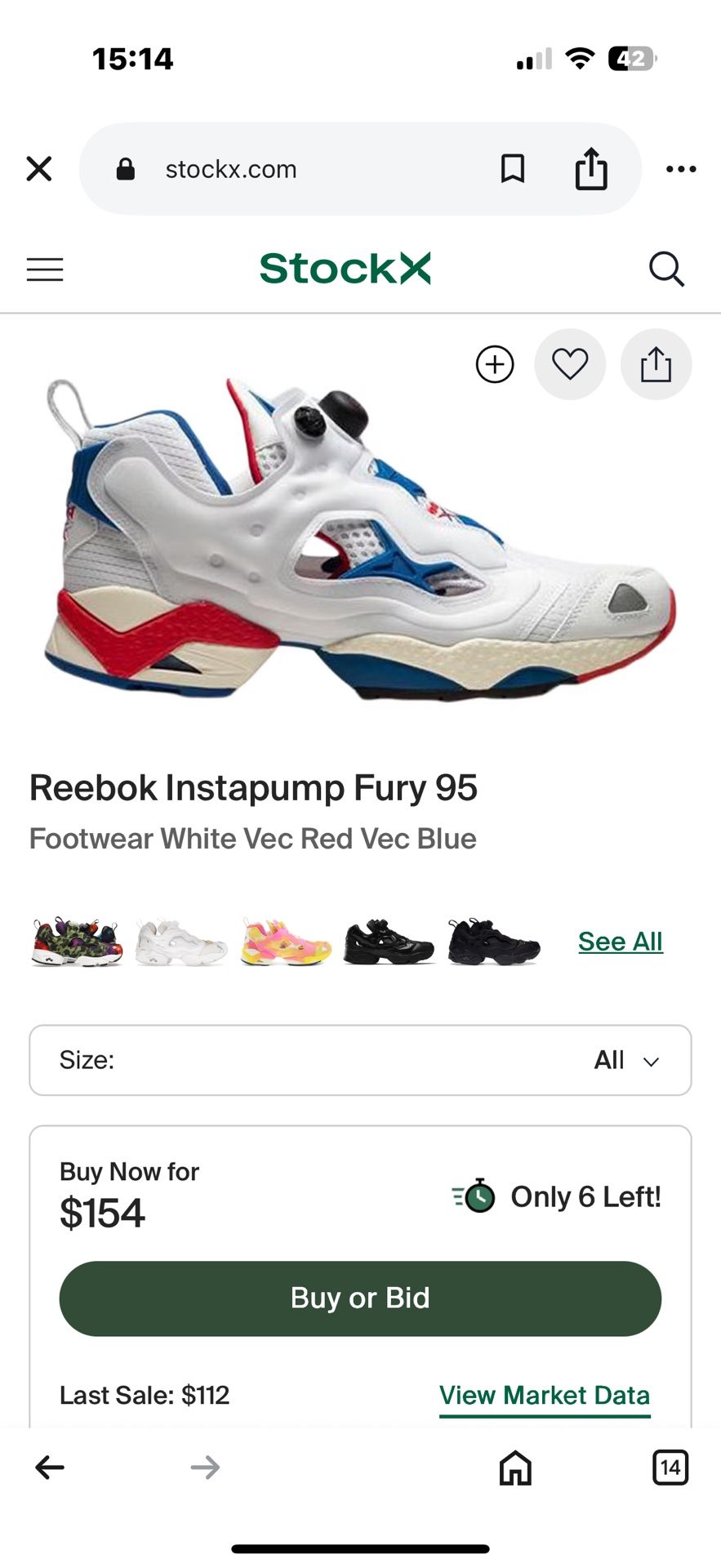 Reebok Low-Cut Sneakers Insta Pump Fury Og Mu Fu9113