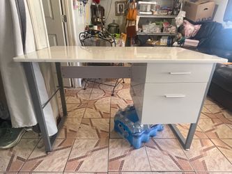 White desk