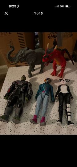 Action Figures, Fortnite, Hulk, Marvel, Dragon, And Elephant