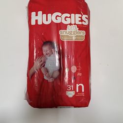 31pk. Newborn Huggies Diapers 