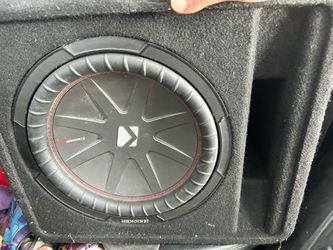 Kicker 43VCWR122 12" CompR Series Sub 500W RMS 2 Ohm Vented Loaded Subwoofer Enclosure