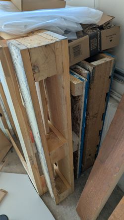 Wooden crate and pallet