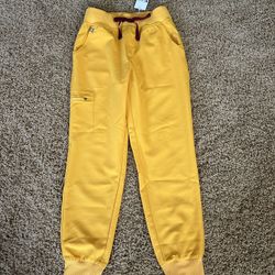NWT Figs HW Emergency Yellow Scrub Zamora Pants XSP