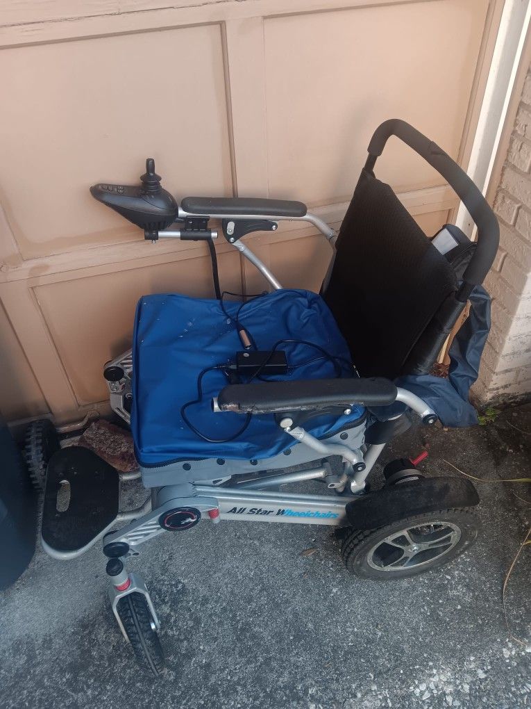 All-star Wheel Chair With Charger Works Well