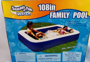 Family Pool 108" X 69" X 22 " Plus Cover 120"