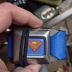 Superman Dog Collar For Bigger Dog's/ Belt