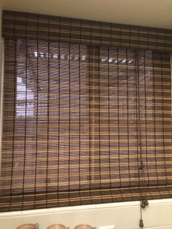 Set Of Bamboo Roman Shades/drapes