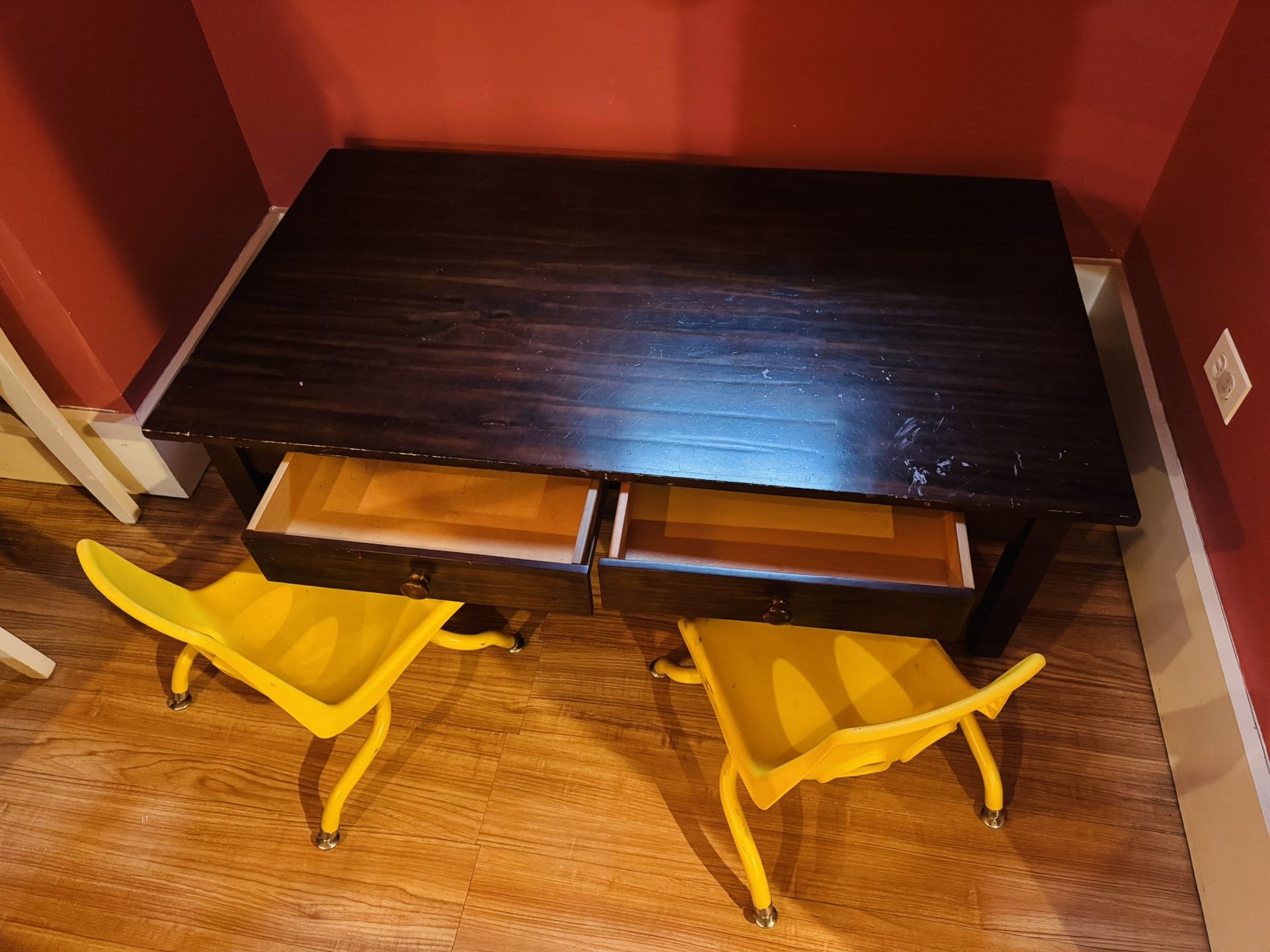 Pottery Barn Kids Craft Table with Two Chairs