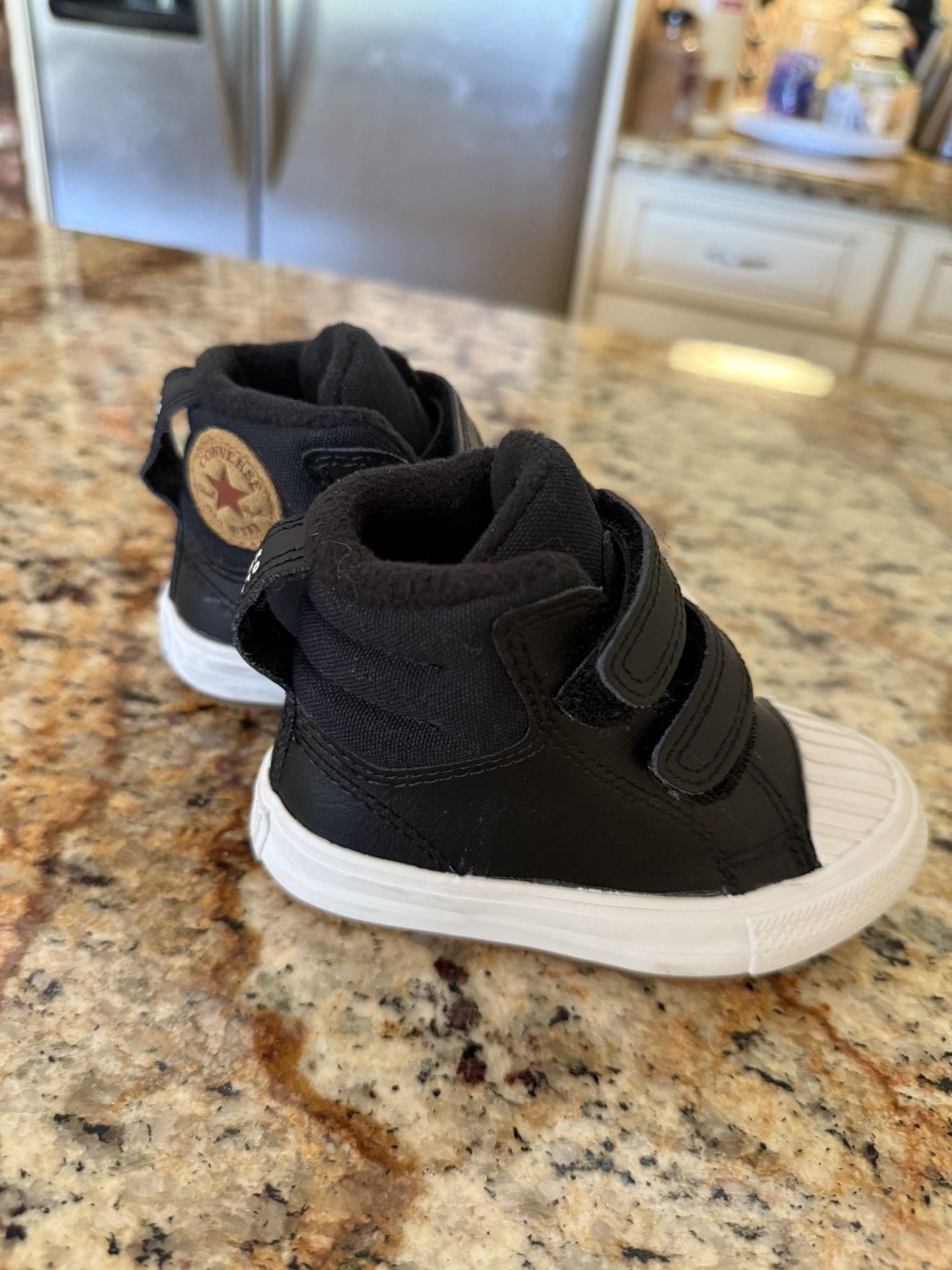 High Top Black Converse Shoes Toddler 5c