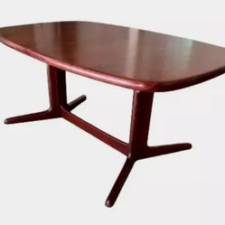 RASMUS ● ROSEWOOD ● MCM Danish Expendable 6-8 Ft Dining Table Set *RETAIL: $7000