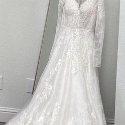 Beautiful A line Wedding Dress