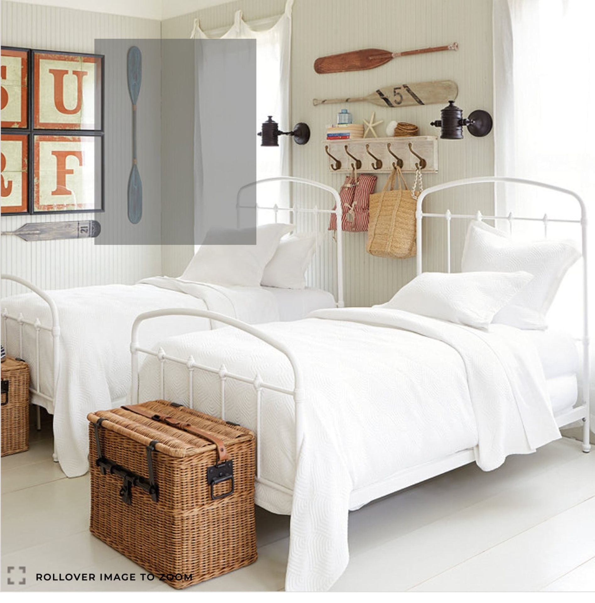Ballard Design Twin Brass Bed Frame - New