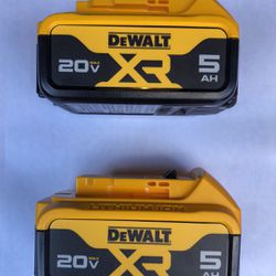 Dewalt 5AH XR batteries 