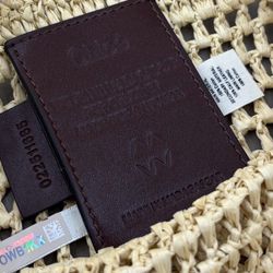 BANANA bucket straw knitting bag