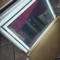 Brand New LED Mirror for Bathroom 20"x 28" with Frontlit and Backlit, Anti-Fog Mirror with Lights, Stepless 3 Colors Temperature & Dimmable Bathroom M