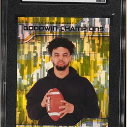 (PREVIEW) 2023 Upper Deck Goodwin Champions “All World” Yellow – Caleb Williams ROOKIE #AW-10 – SGC 8 NM-MT