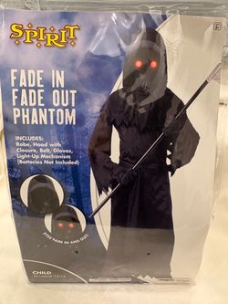 Spirit Halloween Fade In Fade Out Phantom Costume Child Large 12-14