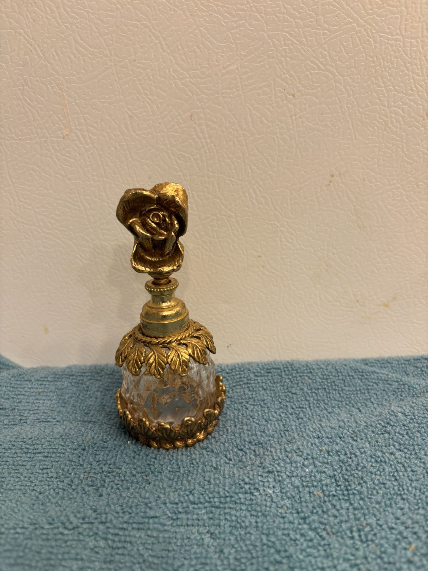 Vintage Rose Gold Perfume Bottle