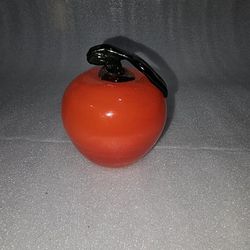 Vintage Murano Glass Apple Paperweight