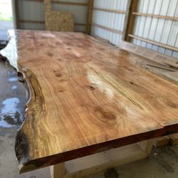 2 Slabs Of Beautiful Redwood To Make A HUGE Table!