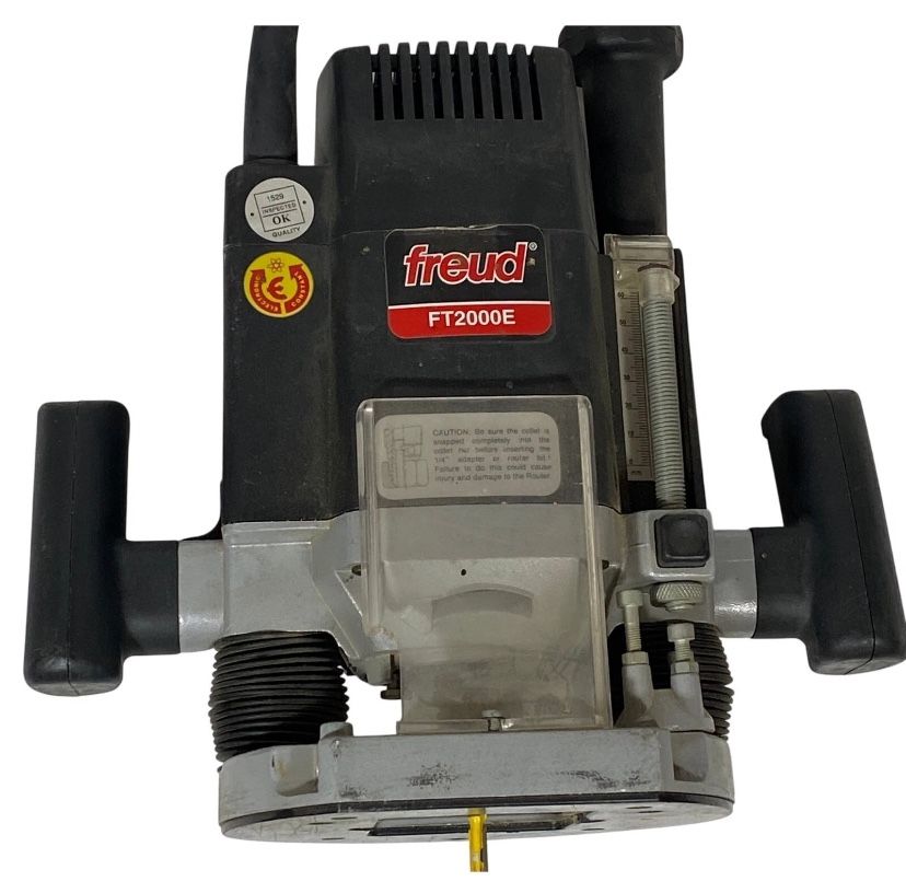 Freud Variable Speed Plunge Router 1/2" FT-2000E Spain 3-1/4 HP Tested Working