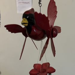 Red Cardinal 17” Hanging Wind Chime