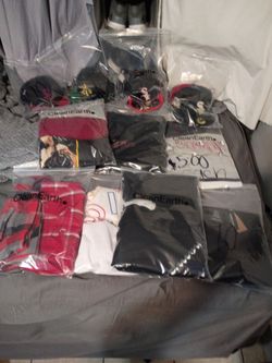 Hats shirts pants shorts