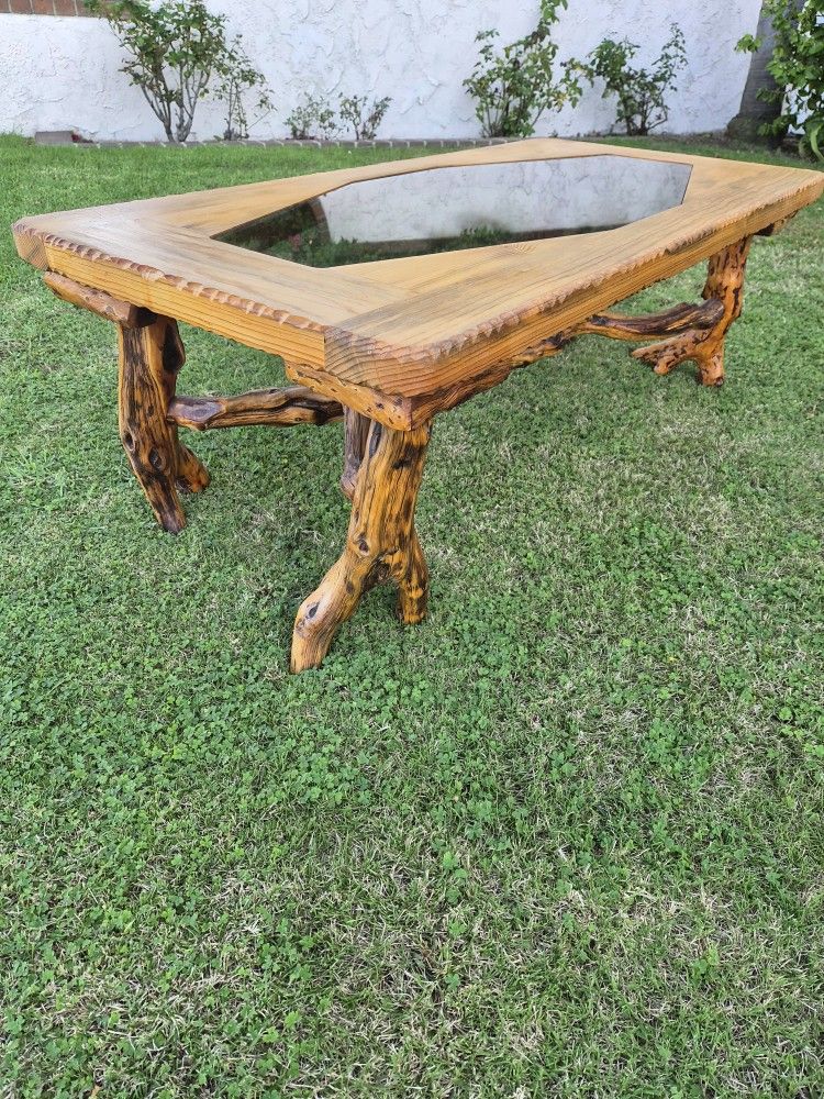 Manzanita Wood Leg Coffee Table