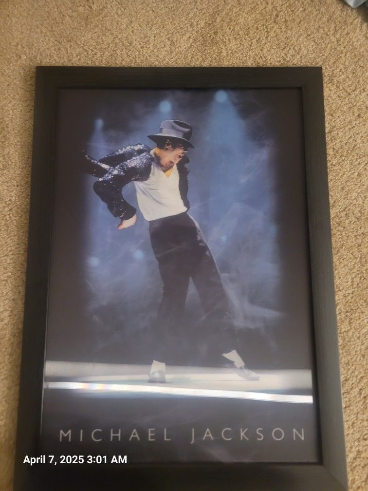 Holographic Michael.jackson Framed Poster