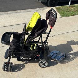 Joovy Caboose Ultralight Sit-and-Stand Double Stroller - Lightweight