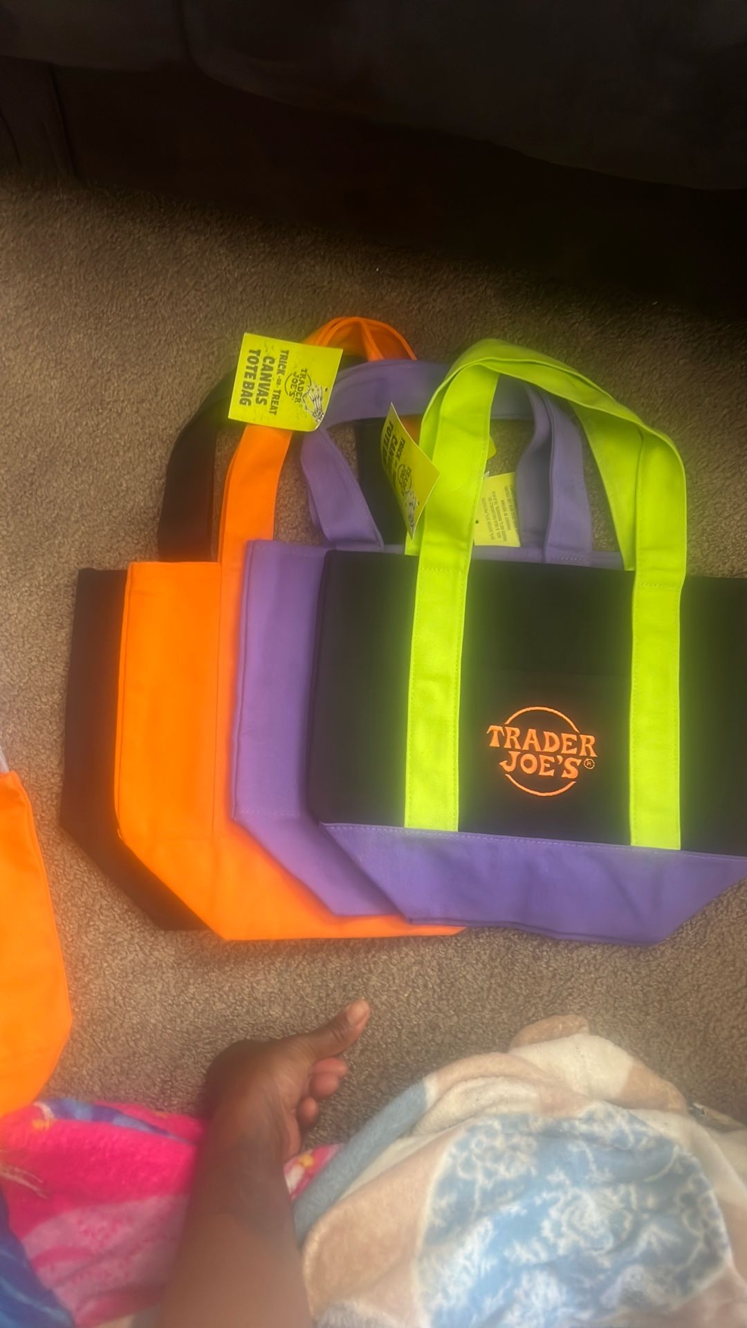 Trader Joe’s Trick Or Treat Canvas Tote Bag( Limited Edition)