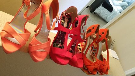 Orange Red Heels