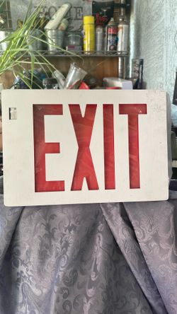 Exit sign