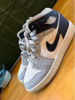 Nike Shoes Air Jordan 1 Mid Retro “Cement Grey/True Blue” 2024 size 5Y