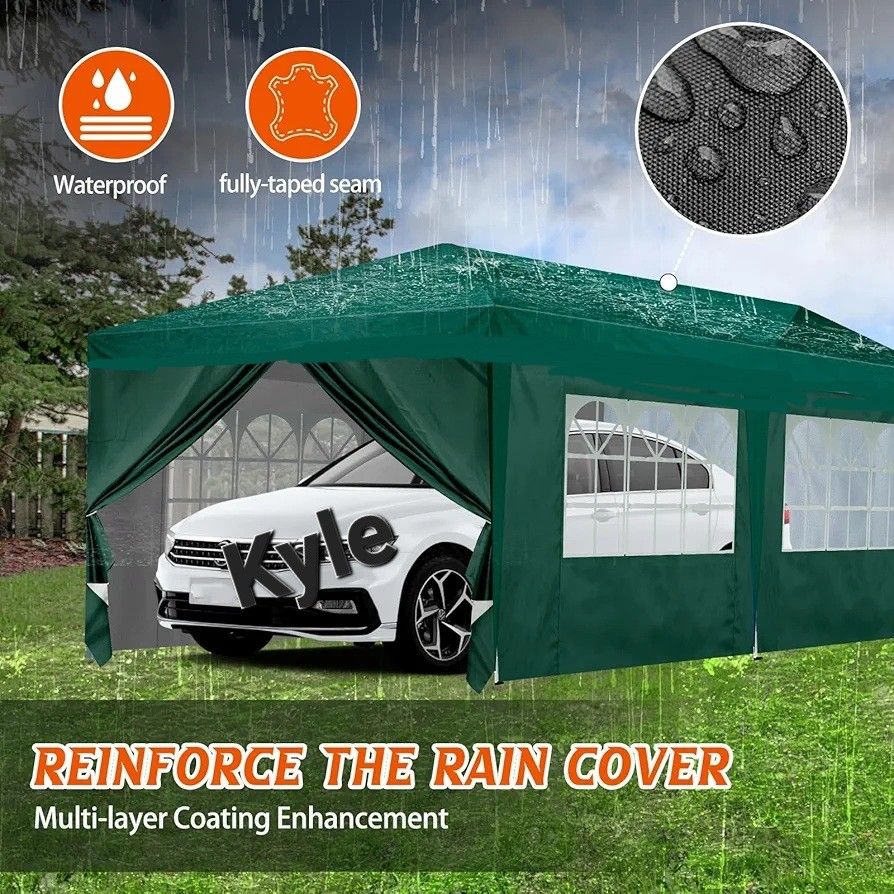 10x20 Canopy GazeboTent Party Pop Up With Sides