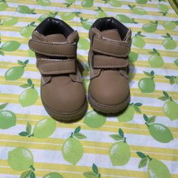 Koala Kids Brown Faux Timberland's Ankle Boots Toddler Boys Size 3 