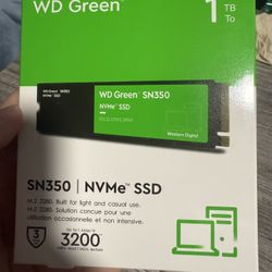 WD Green SN350 1TB NVMe SSD – Open Box, Never Used 