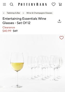 Pottery Barn Set Of 12 Wine Glasses (Brand New In Box) for Sale in Maple  Valley, WA - OfferUp