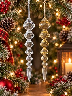 Christmas ornament diamond icicle