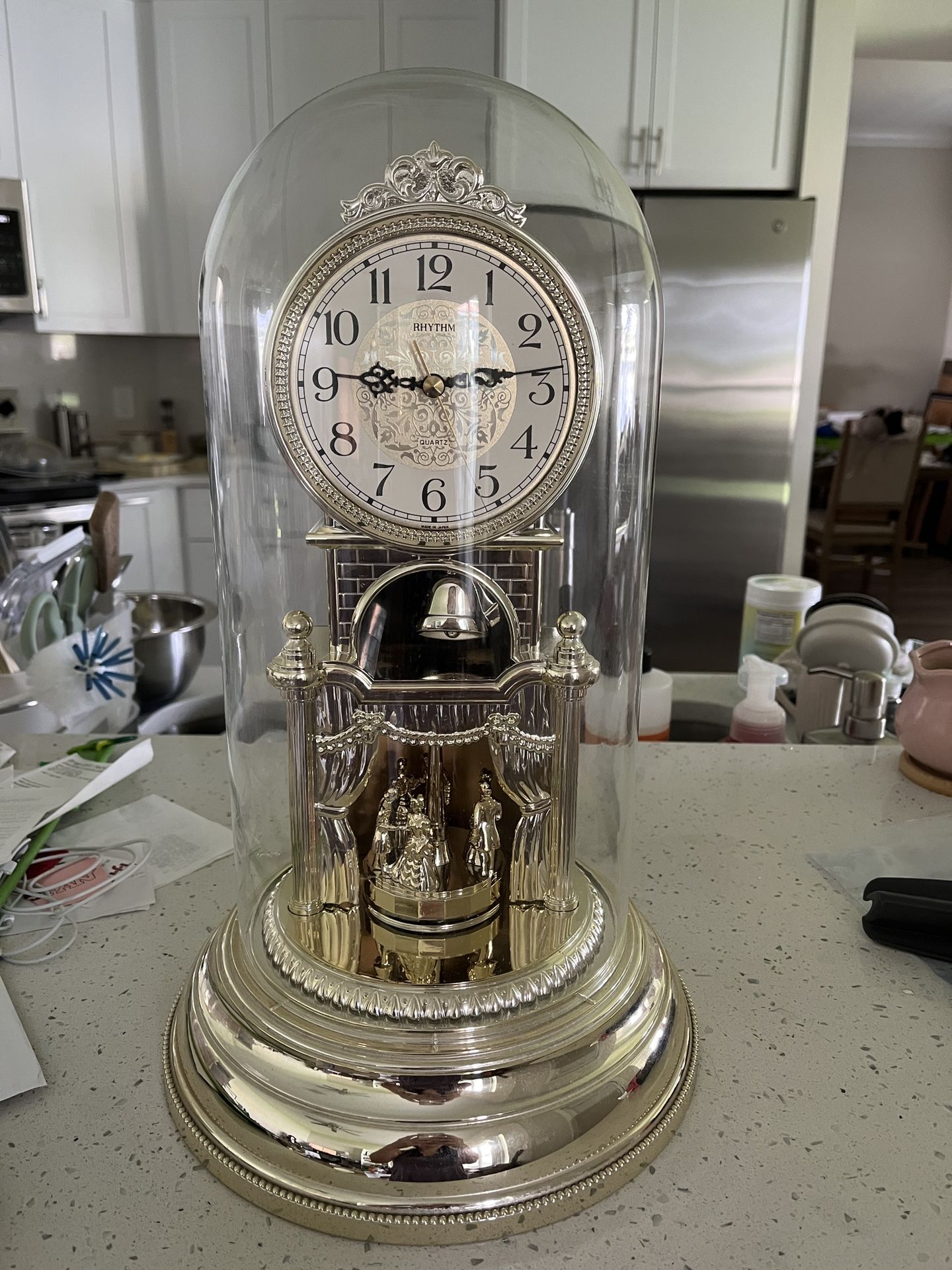Rhythm Gold Clock
