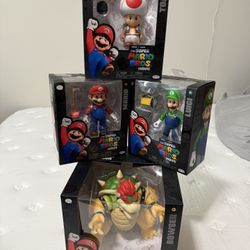 Mario Luigi Bowser Toad Figures