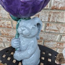 Bird Baths/ Feeder H 12"1/2, W 6"1/2 x 6"1/2, Solid Resin 