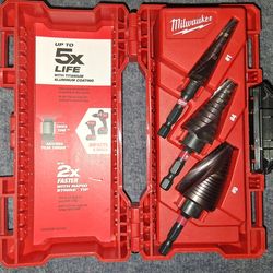 Milwaukee Shockwave Impact duty step down drill bit set. 5x life with Titanium Aluminum coating.