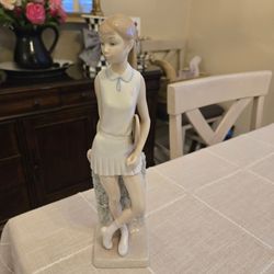 Lladro Porcelain Tennis Player 1972