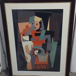 Pablo Picasso's Painting The Italian Woman Reprint 