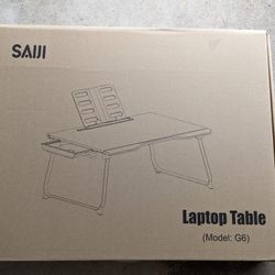 SAIJI Foldable Laptop Bed Tray Desk  New