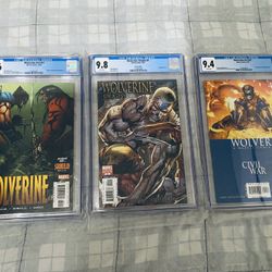 Wolverine CGC High-Grade Comic Lot comes from pet free smoke free environment adult owned purchase for collecting. Please read Description For Info .