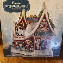 Ceramic Toy Shop Candleholder By Heather Goldmine